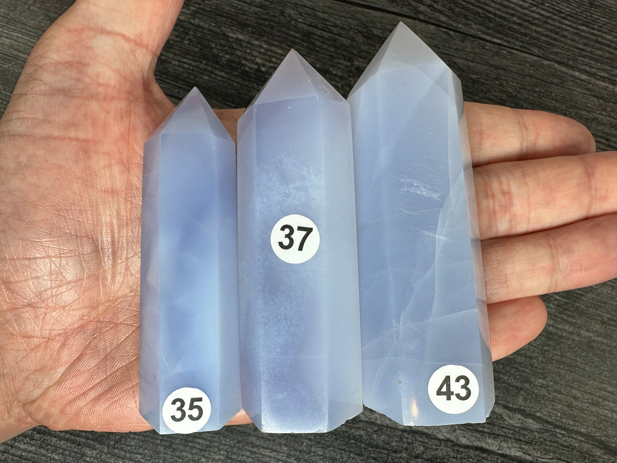 Chalcedony Tower (Natural Crystal)
