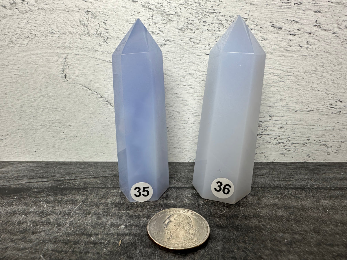 Chalcedony Tower (Natural Crystal)