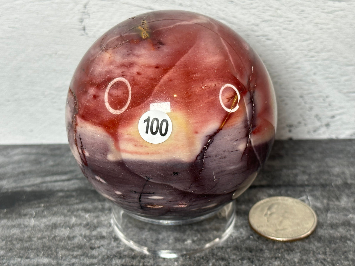 Mookaite Jasper Sphere (Natural Crystal)