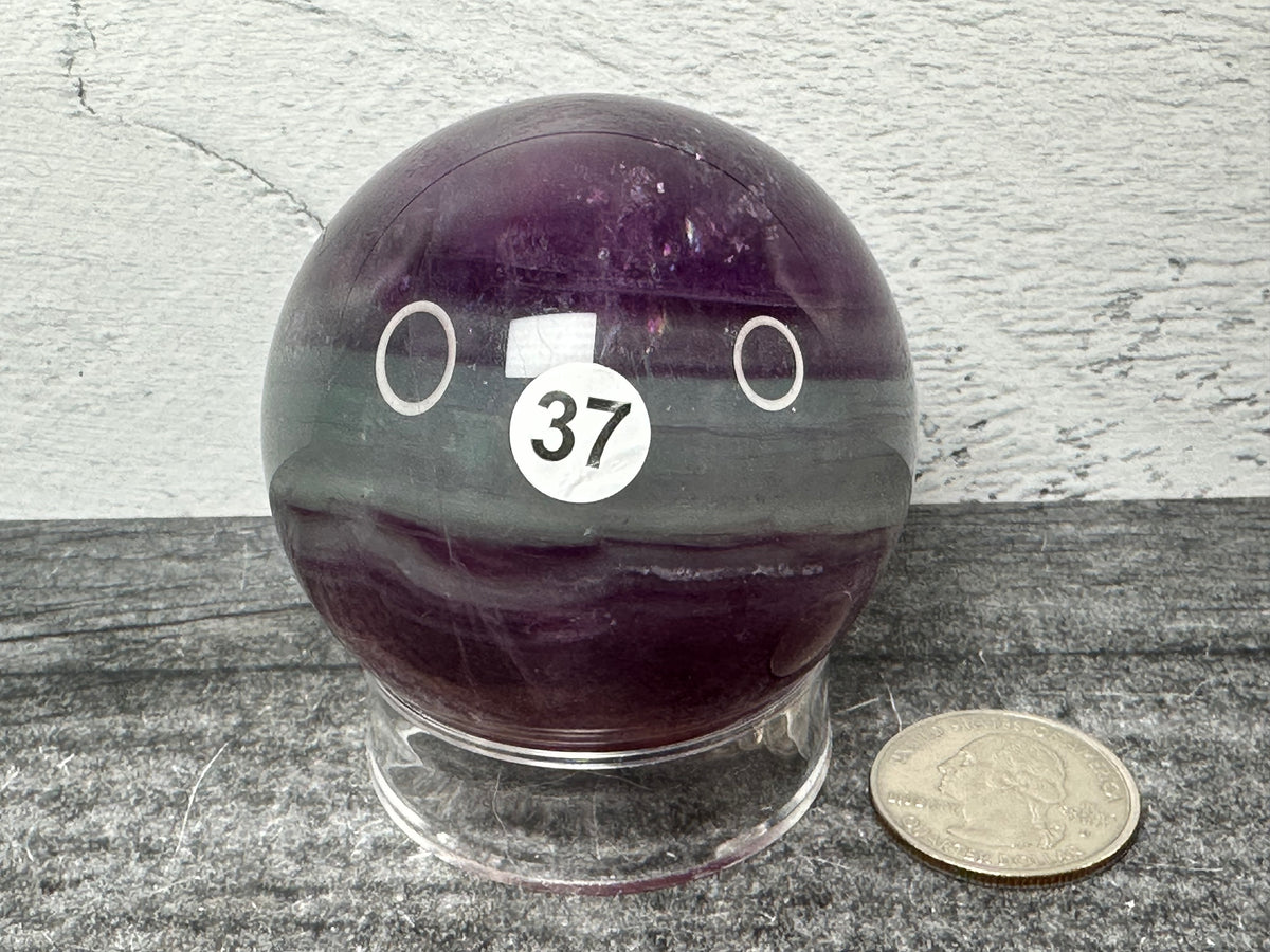 Purple Fluorite Sphere (Natural Crystal)