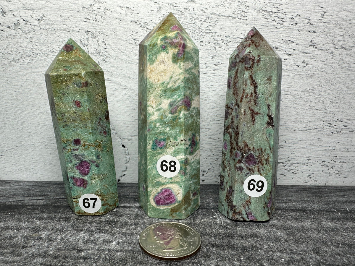 Ruby Fuchsite Tower (Natural Crystal)
