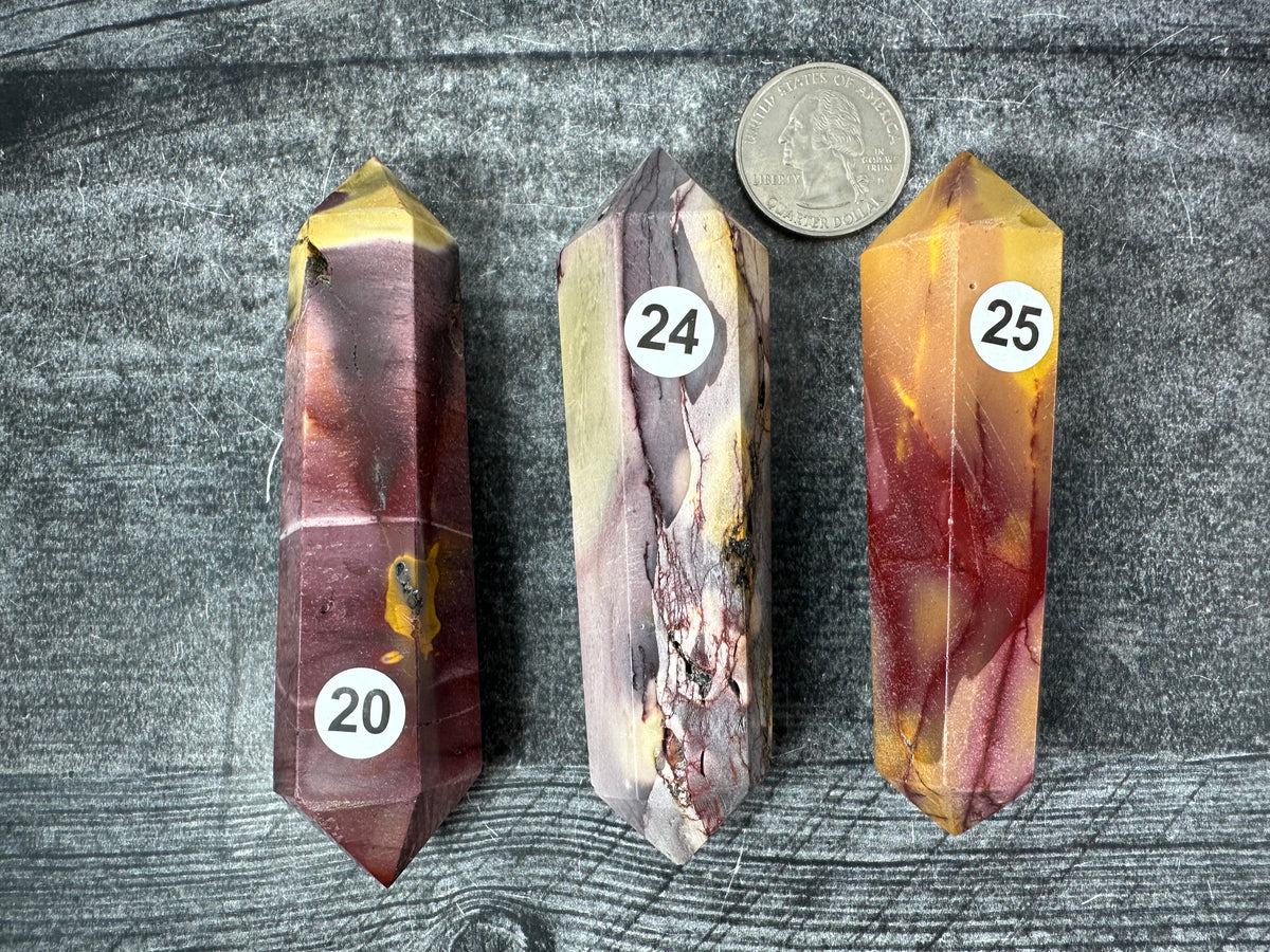 Mookaite Jasper Double Terminated Point (Natural Crystal DT)