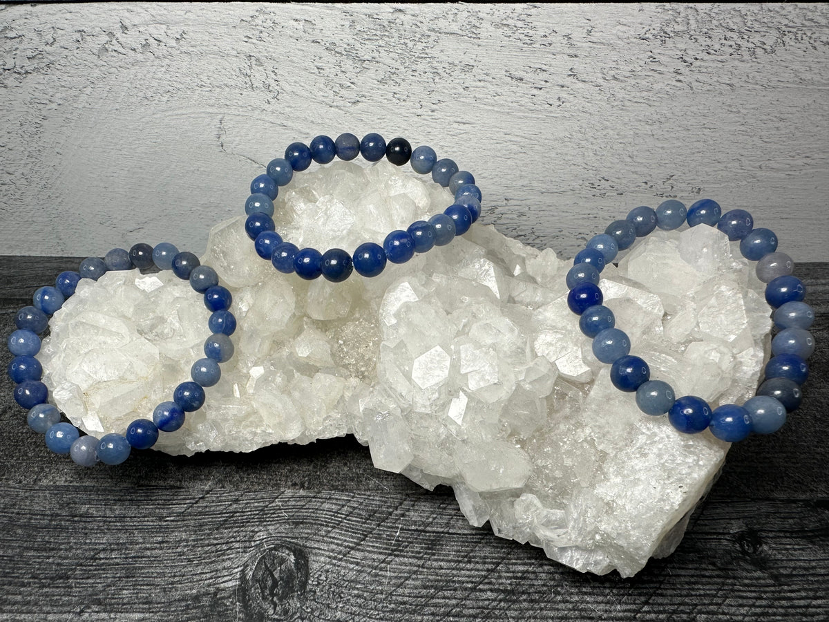 Blue Aventurine Bracelet (8mm) Natural Crystal