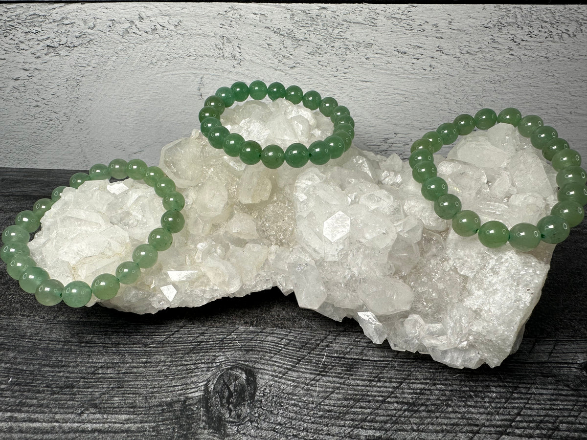 Green Aventurine Bracelet (8mm) Natural Crystal