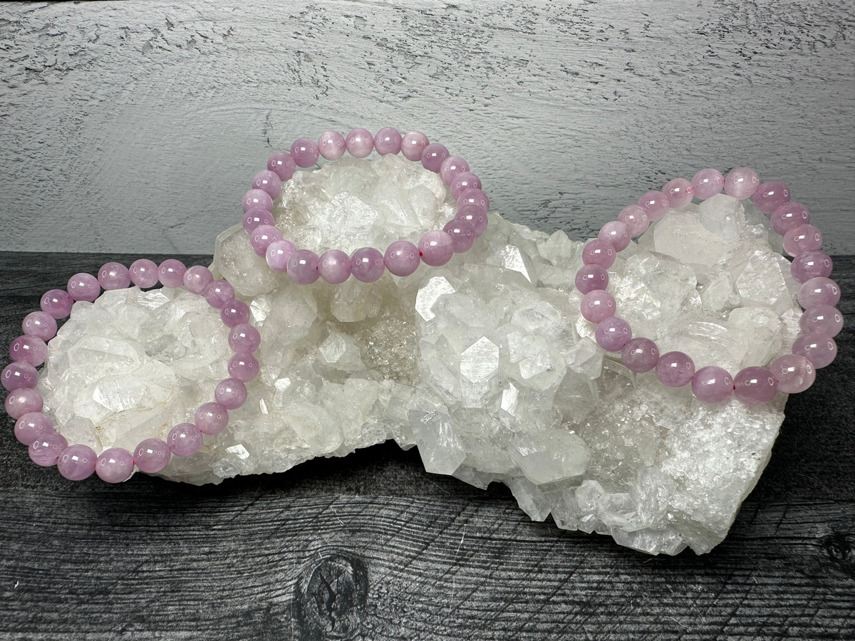 Kunzite Bracelet (8mm) Natural Crystal