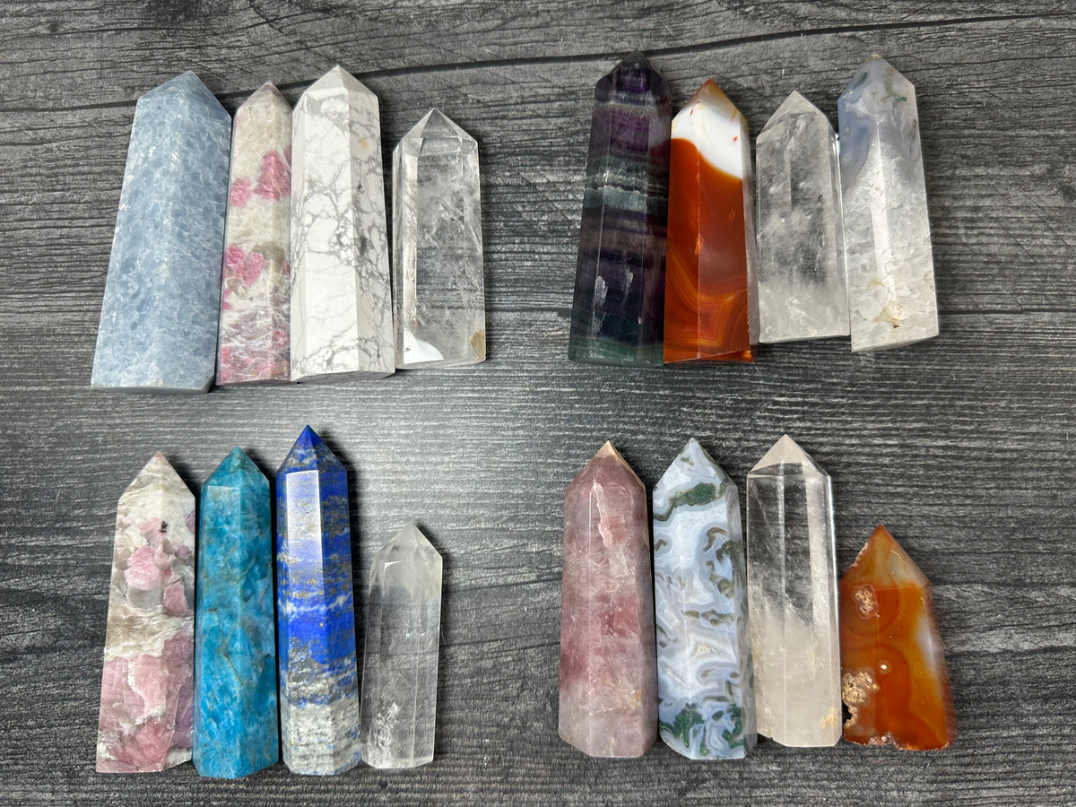 Perfectly Imperfect Tower Bundle - Leaning (Natural Crystals)