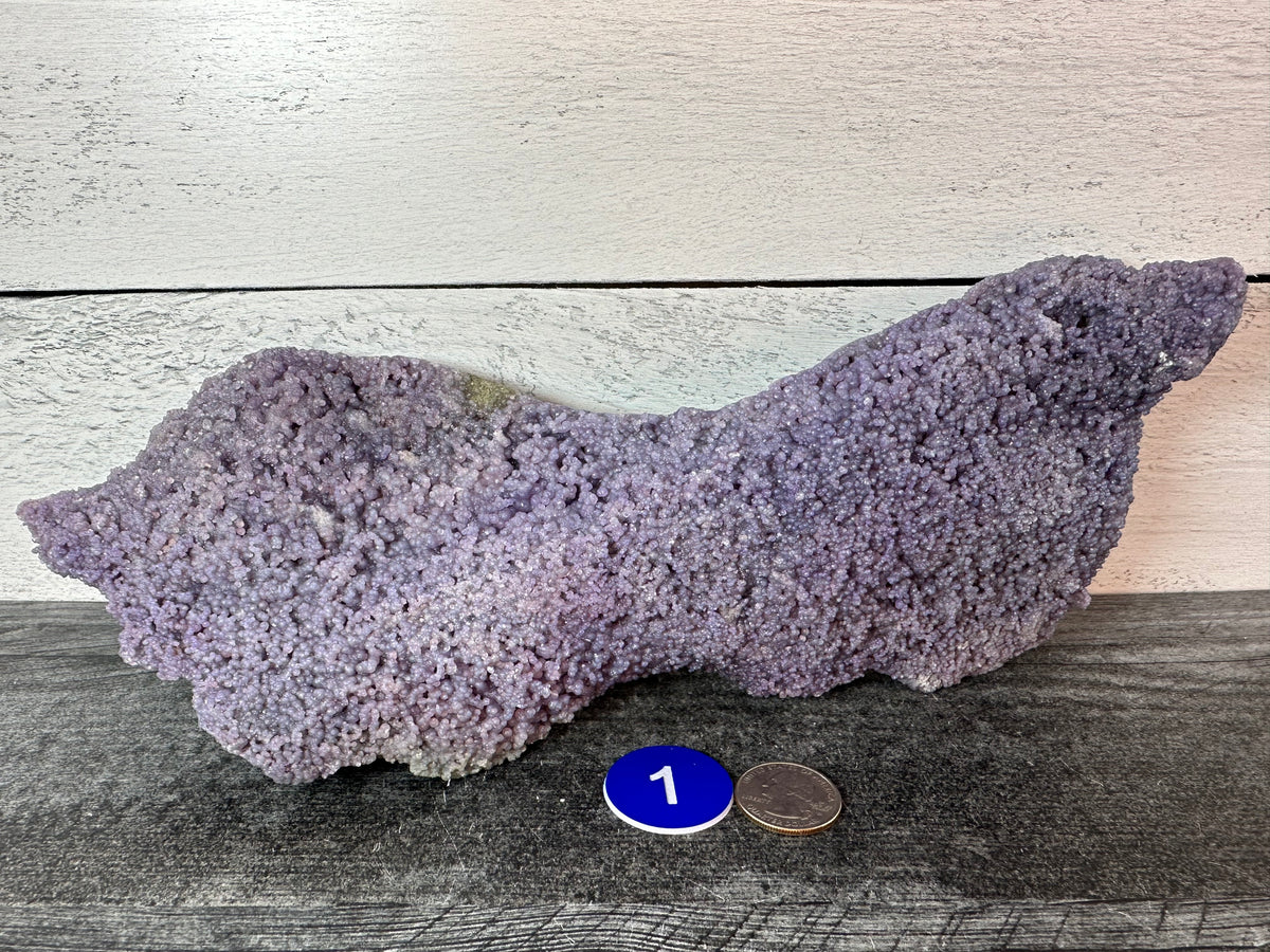 Large Grape Agate Cluster Raw Specimen #1 (Natural Purple Crystal)