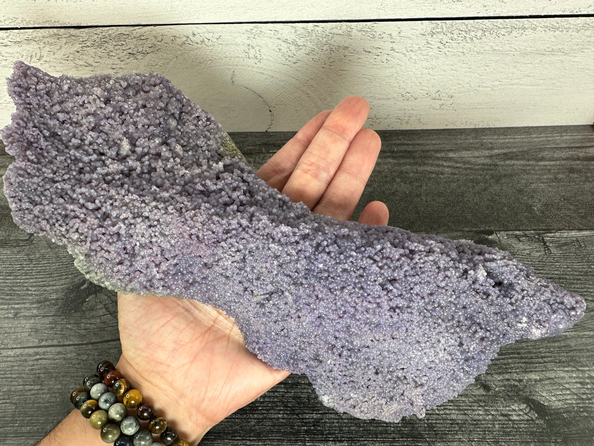Large Grape Agate Cluster Raw Specimen #1 (Natural Purple Crystal)