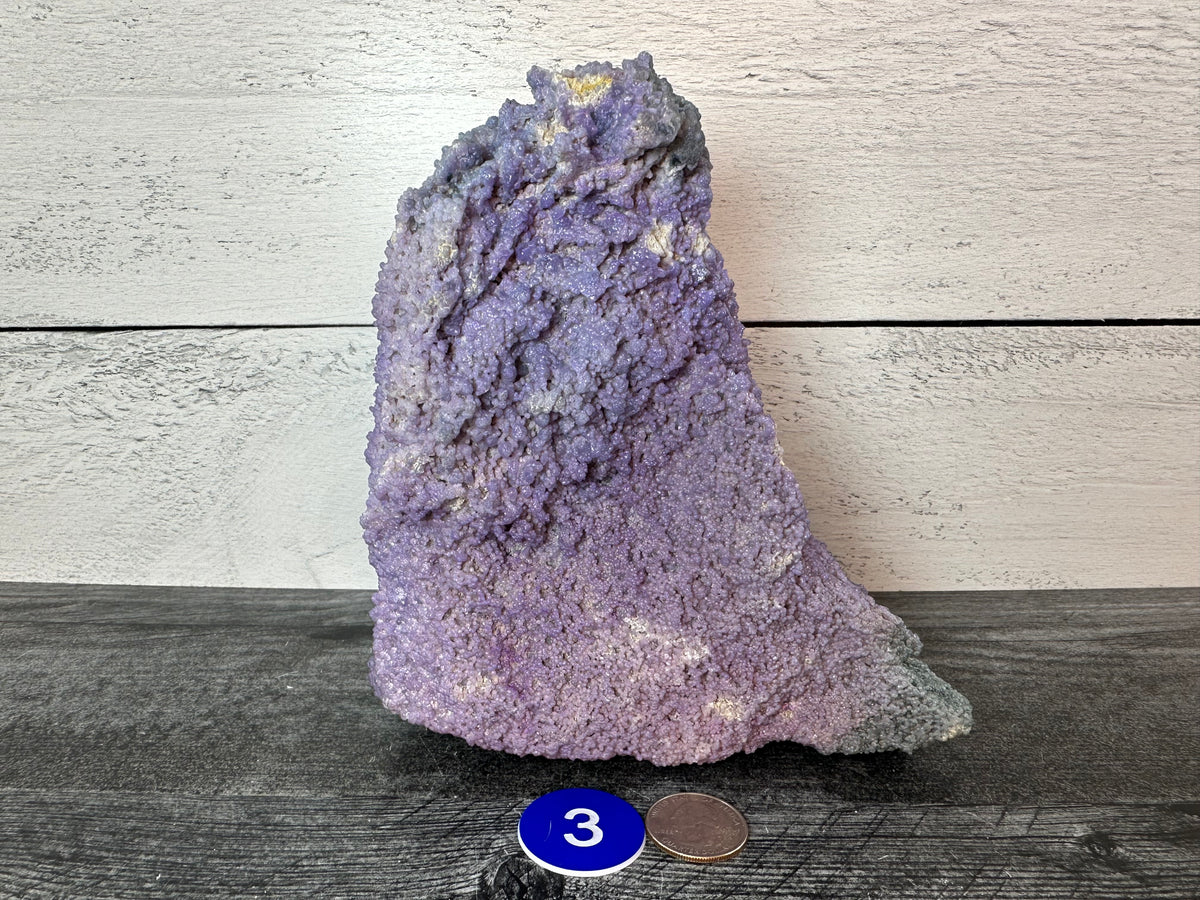 Large Grape Agate Cluster Raw Specimen #3 (Natural Purple Crystal)