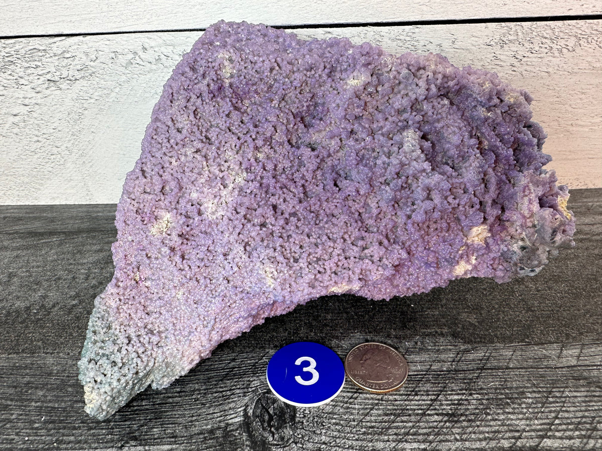 Large Grape Agate Cluster Raw Specimen #3 (Natural Purple Crystal)