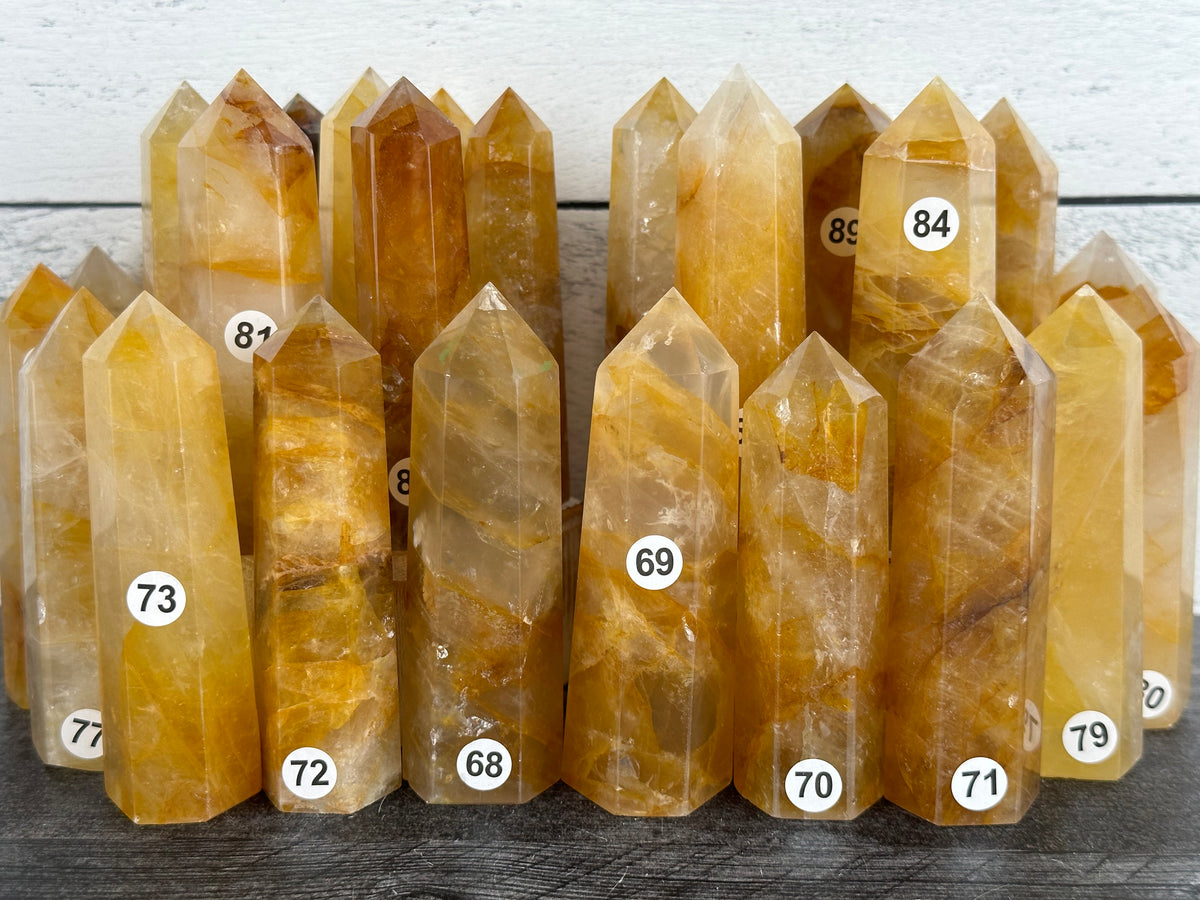 Golden Healer Tower (Natural Crystal)