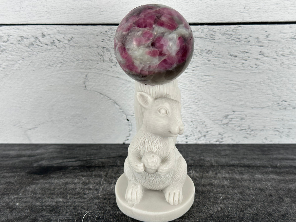 Squirrel (3.4&quot;) Crystal Sphere Stand
