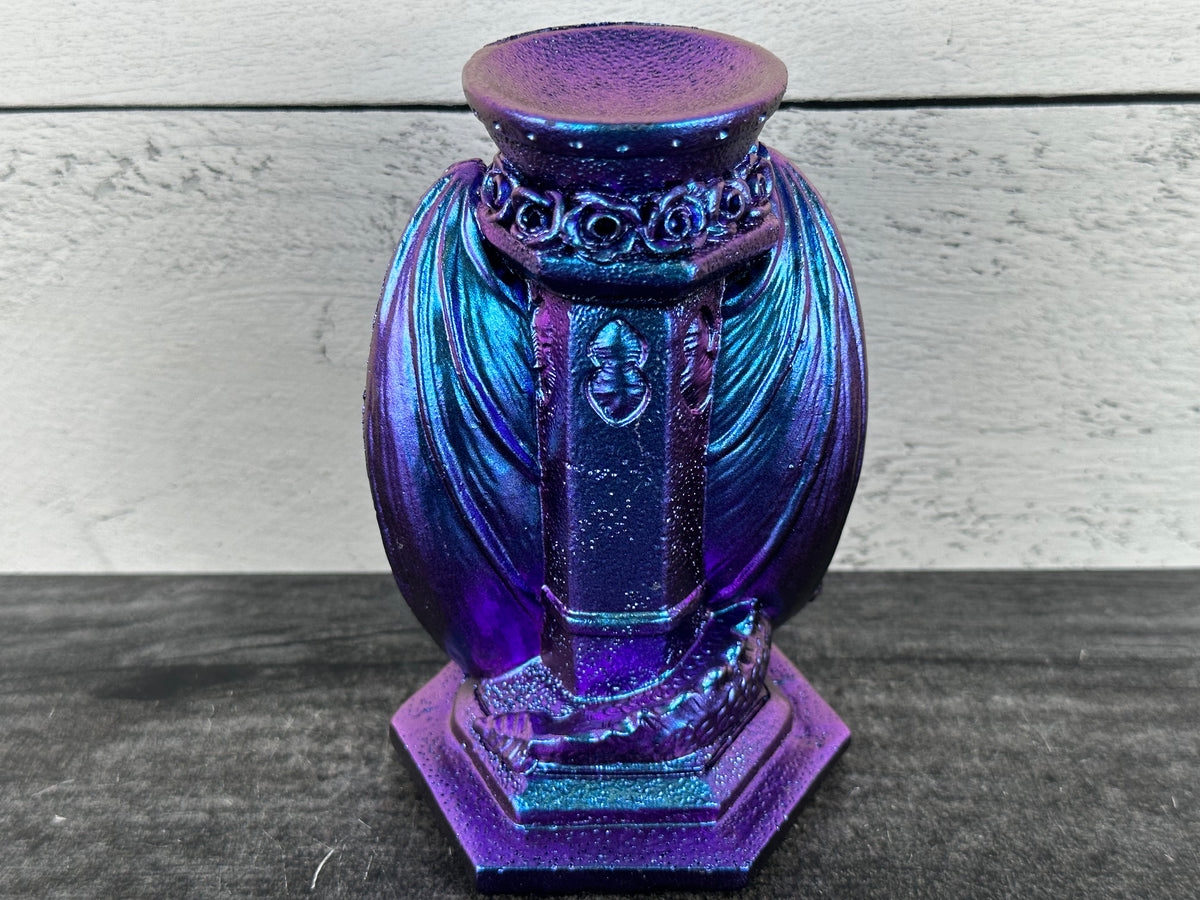 Dragon Pillar (5&quot;) Double Crystal Sphere Stand