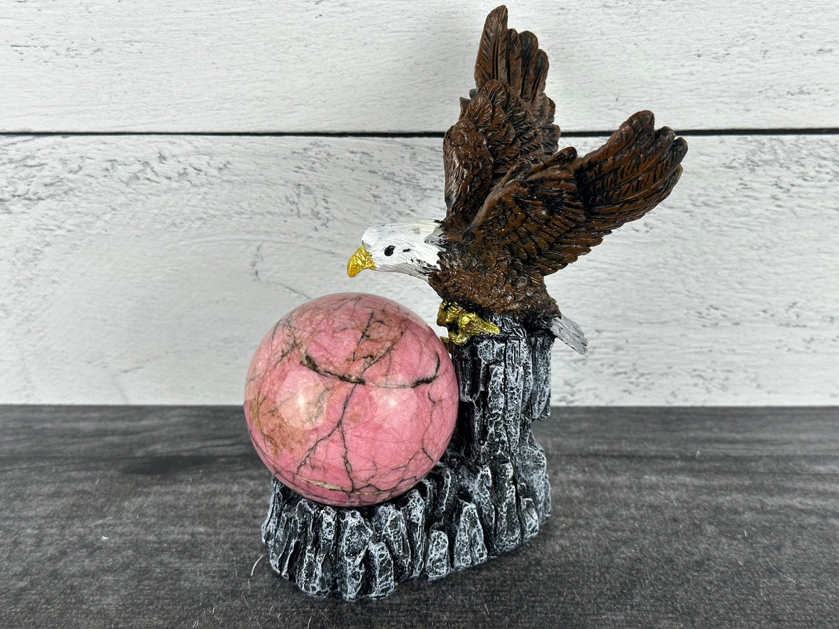 Eagle (5.75&quot;) Crystal Sphere Stand