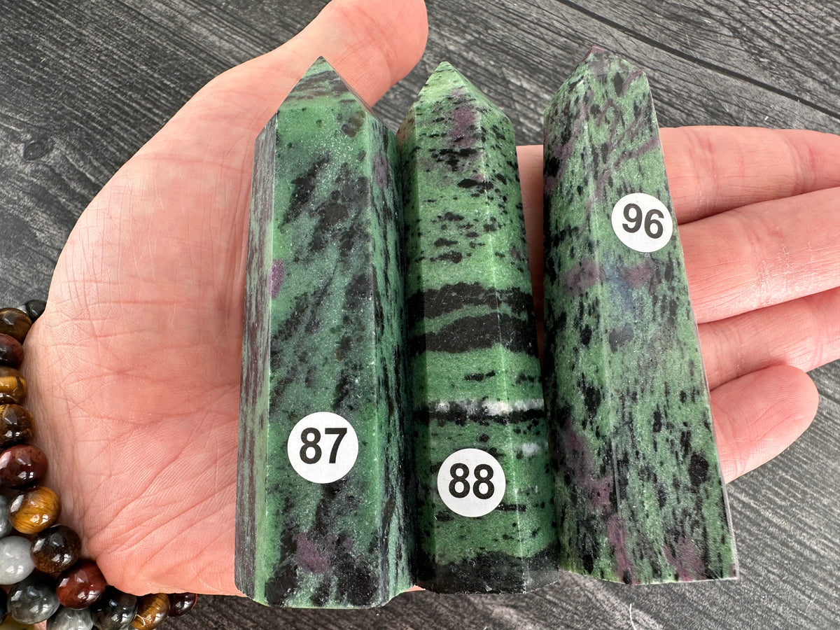 Ruby Zoisite Tower (Natural Crystal)