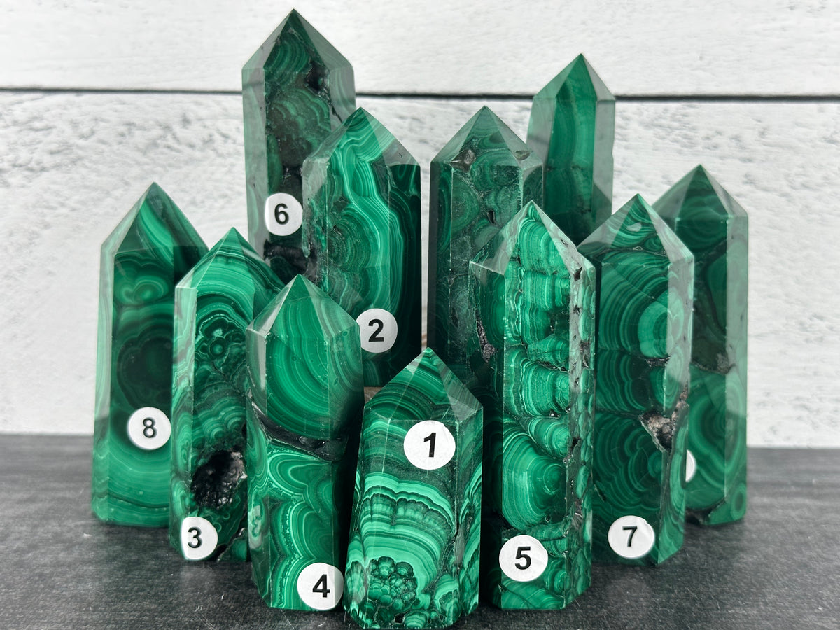 Malachite Tower (Natural Crystal)