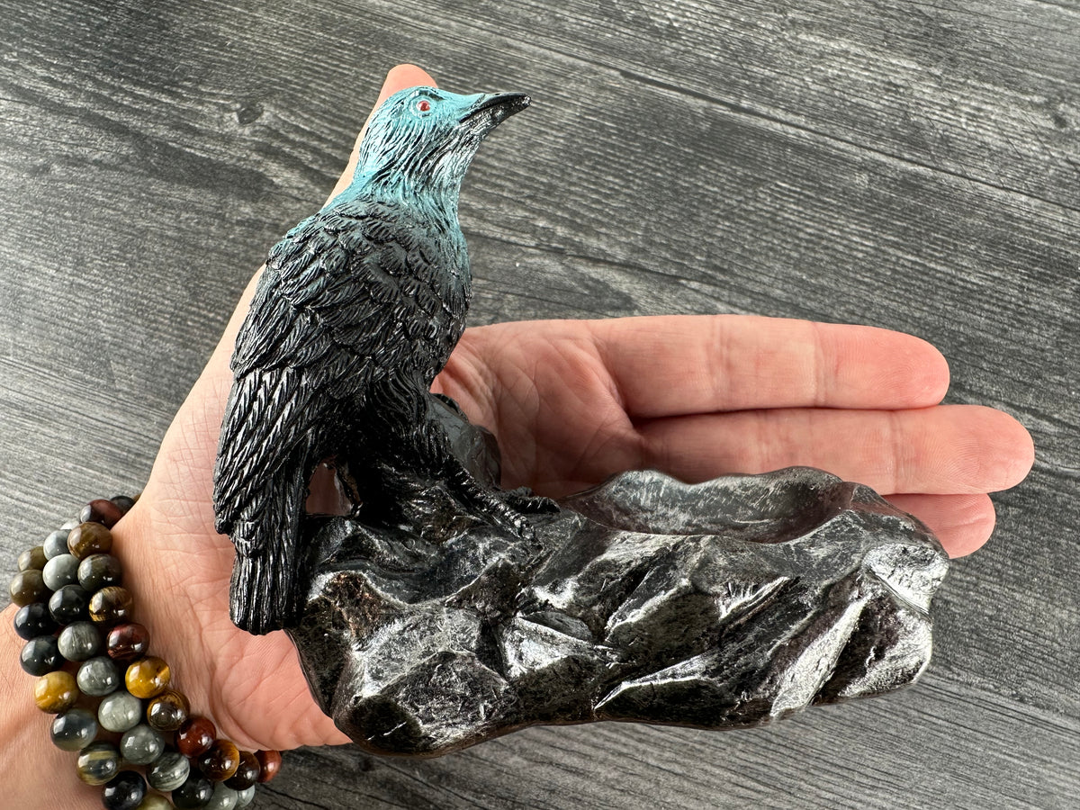 Kingfisher Bird (4.25&quot;) Crystal Sphere Stand