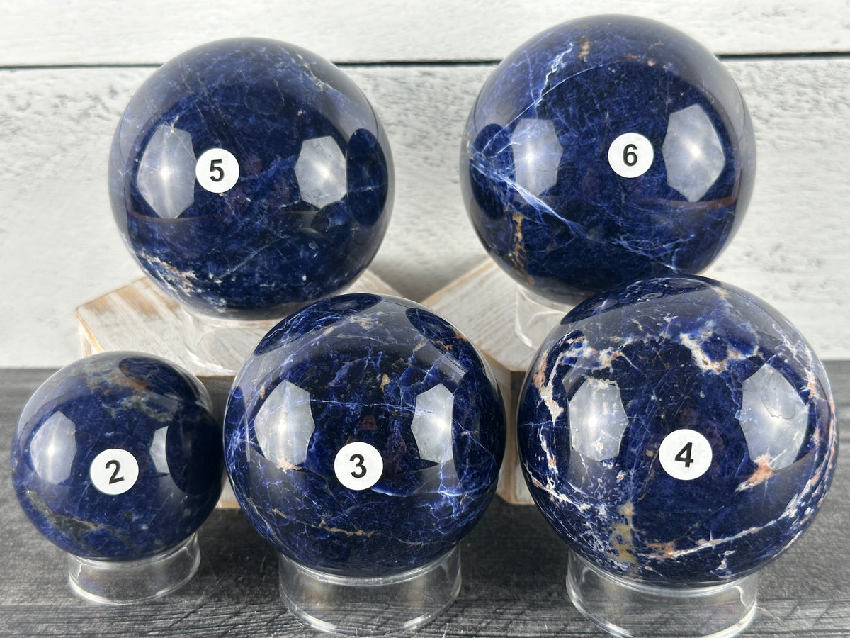Sodalite Sphere (Natural Crystal)