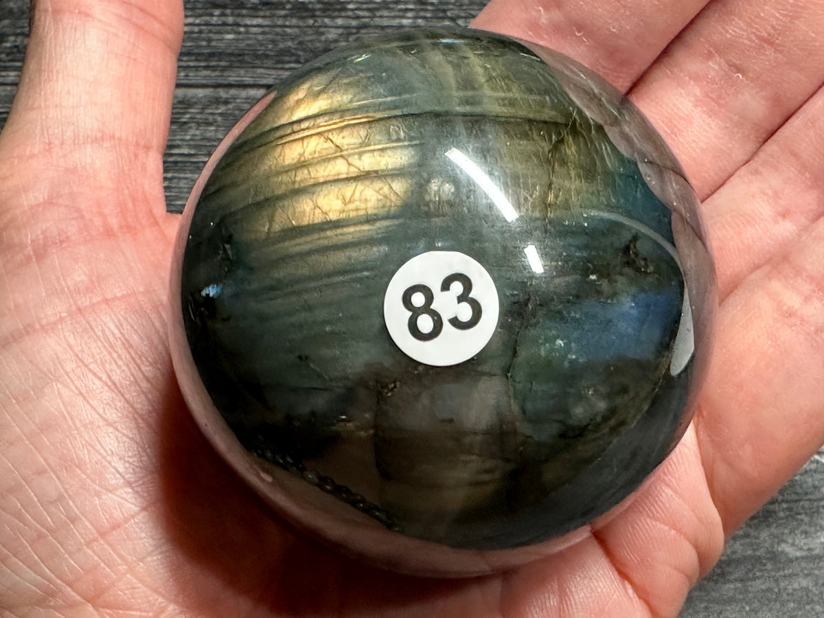Labradorite Sphere (Natural Crystal)