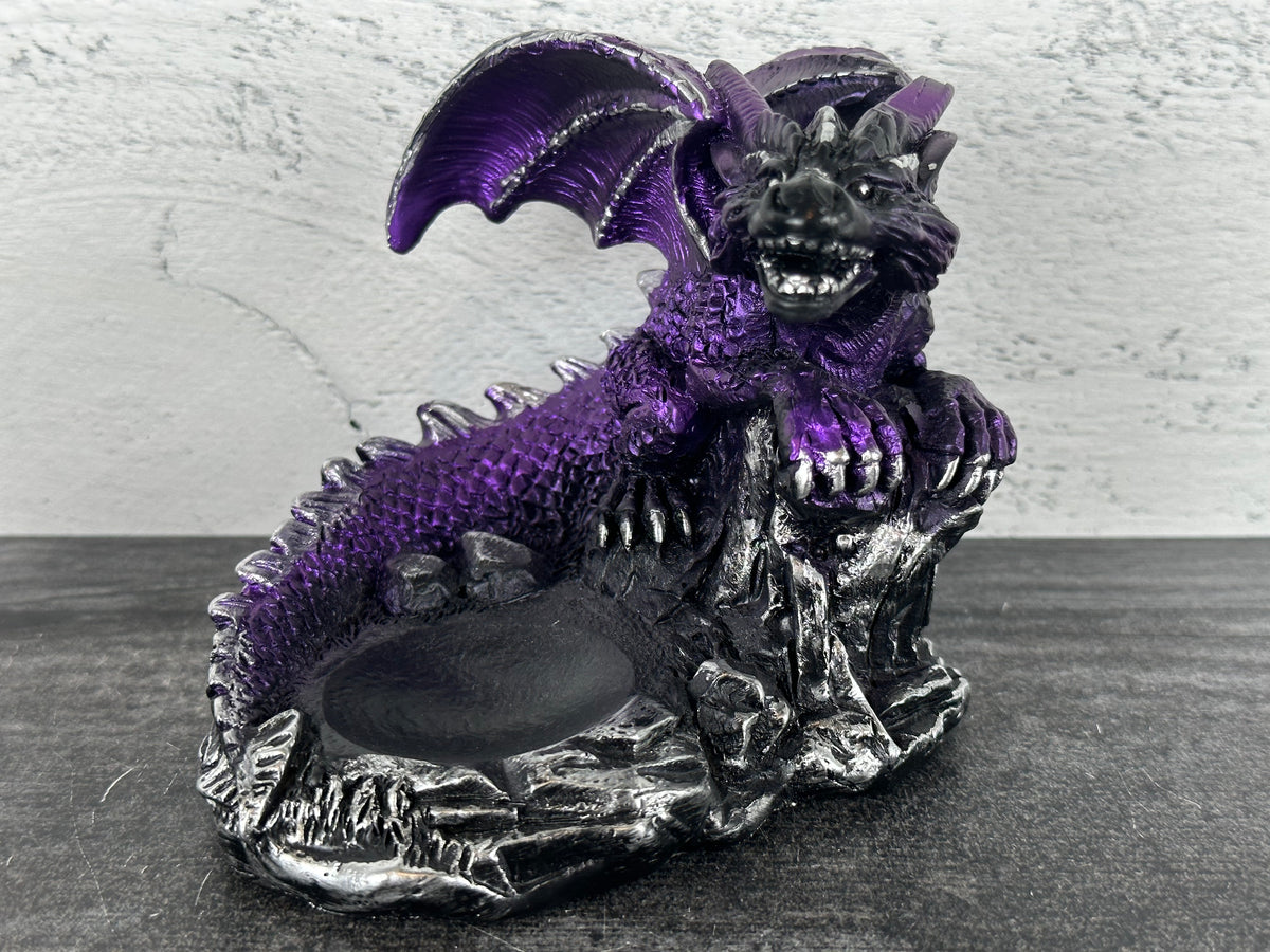 Dragon on Rock (4.75&quot;) Sphere Stand