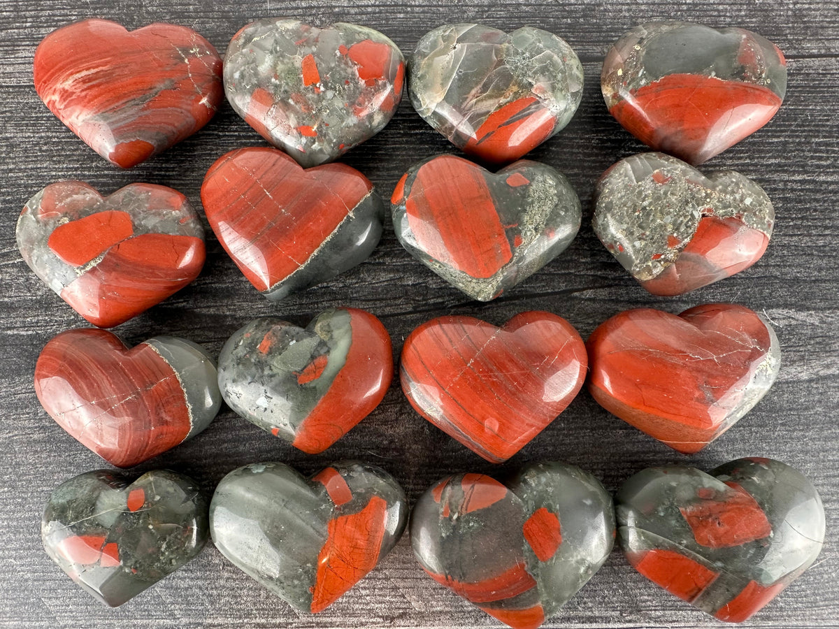 African Bloodstone Heart (Natural Crystal)