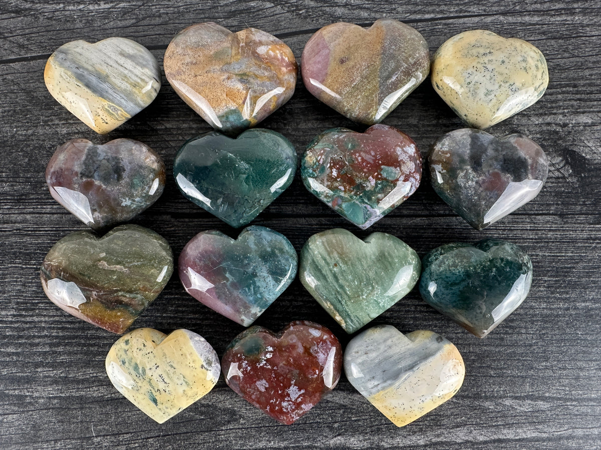 Ocean Jasper Heart (Natural Crystal)