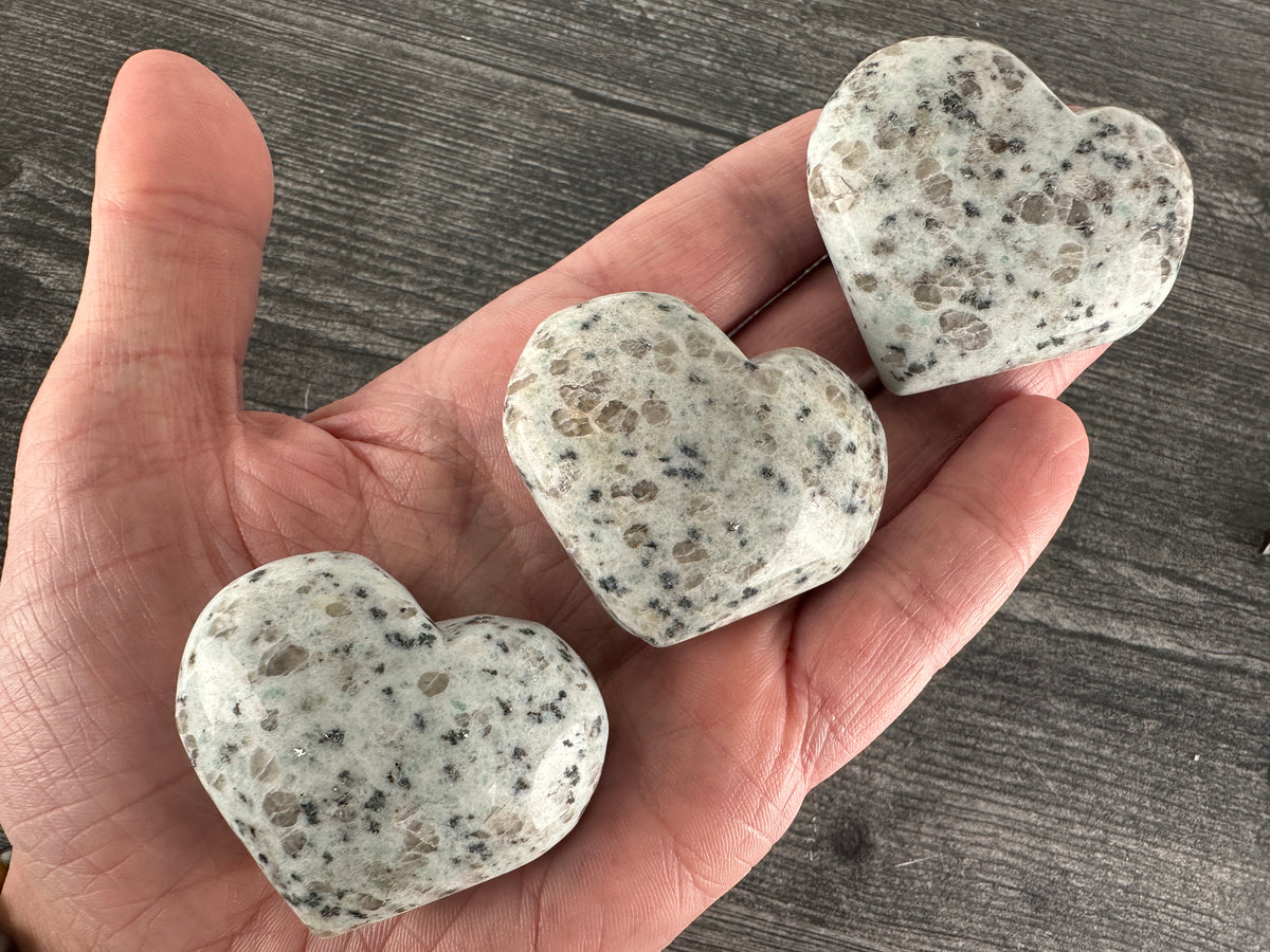 Kiwi Jasper Heart (Natural Crystal)