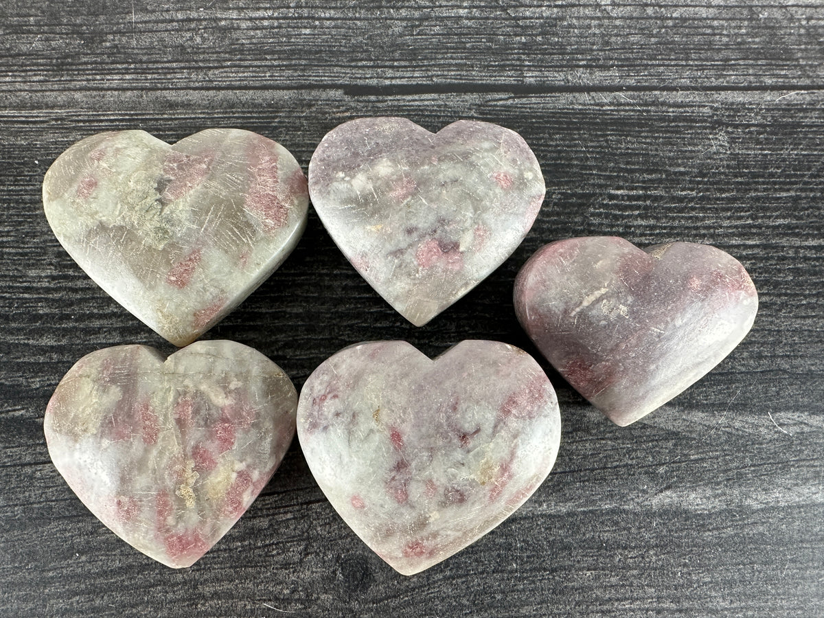 Pink Tourmaline Heart (Natural Crystal)