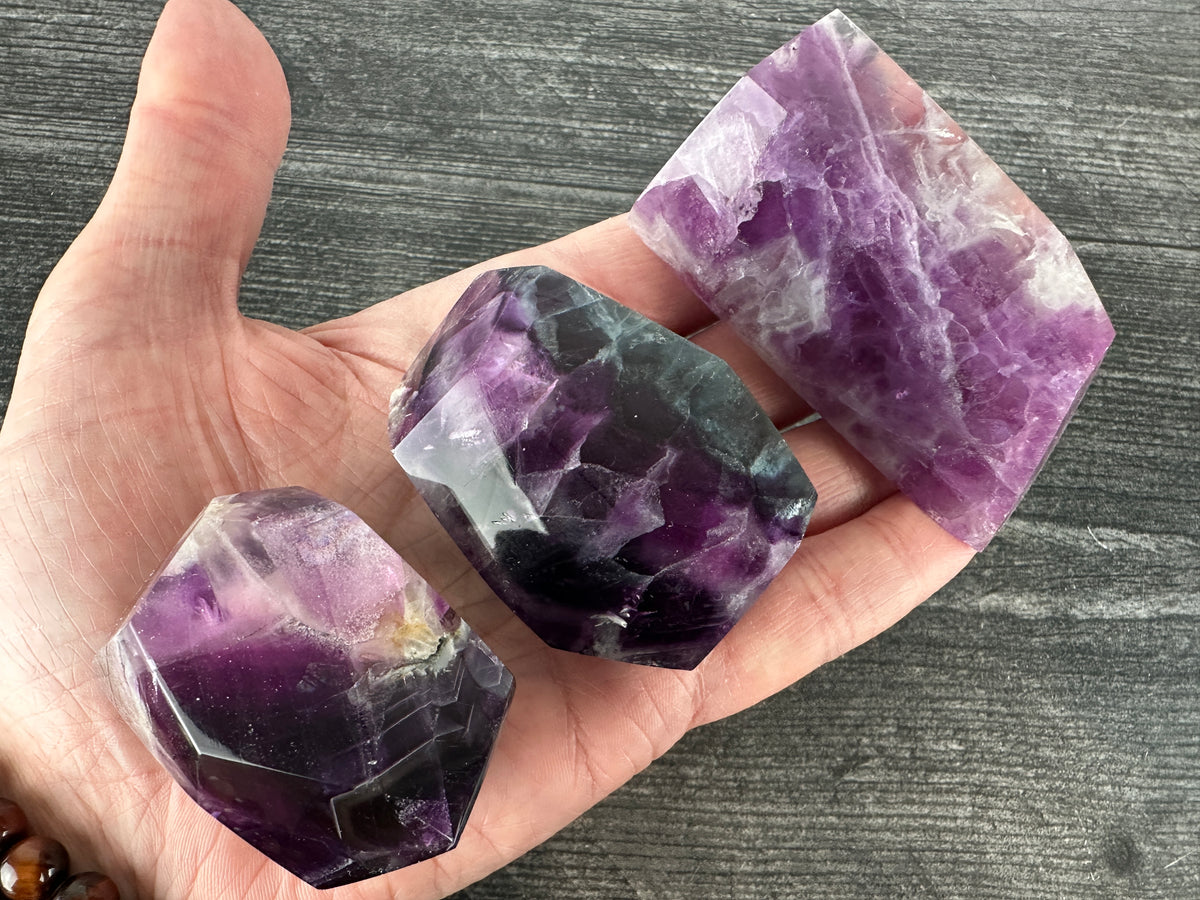 Snowflake (Feather) Fluorite Small Freeform (Natural Crystal)