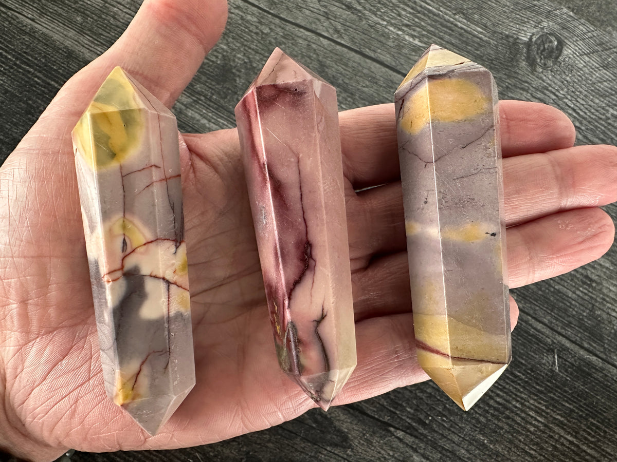 Mookaite Jasper Double Terminated Point (Natural Crystal DT)
