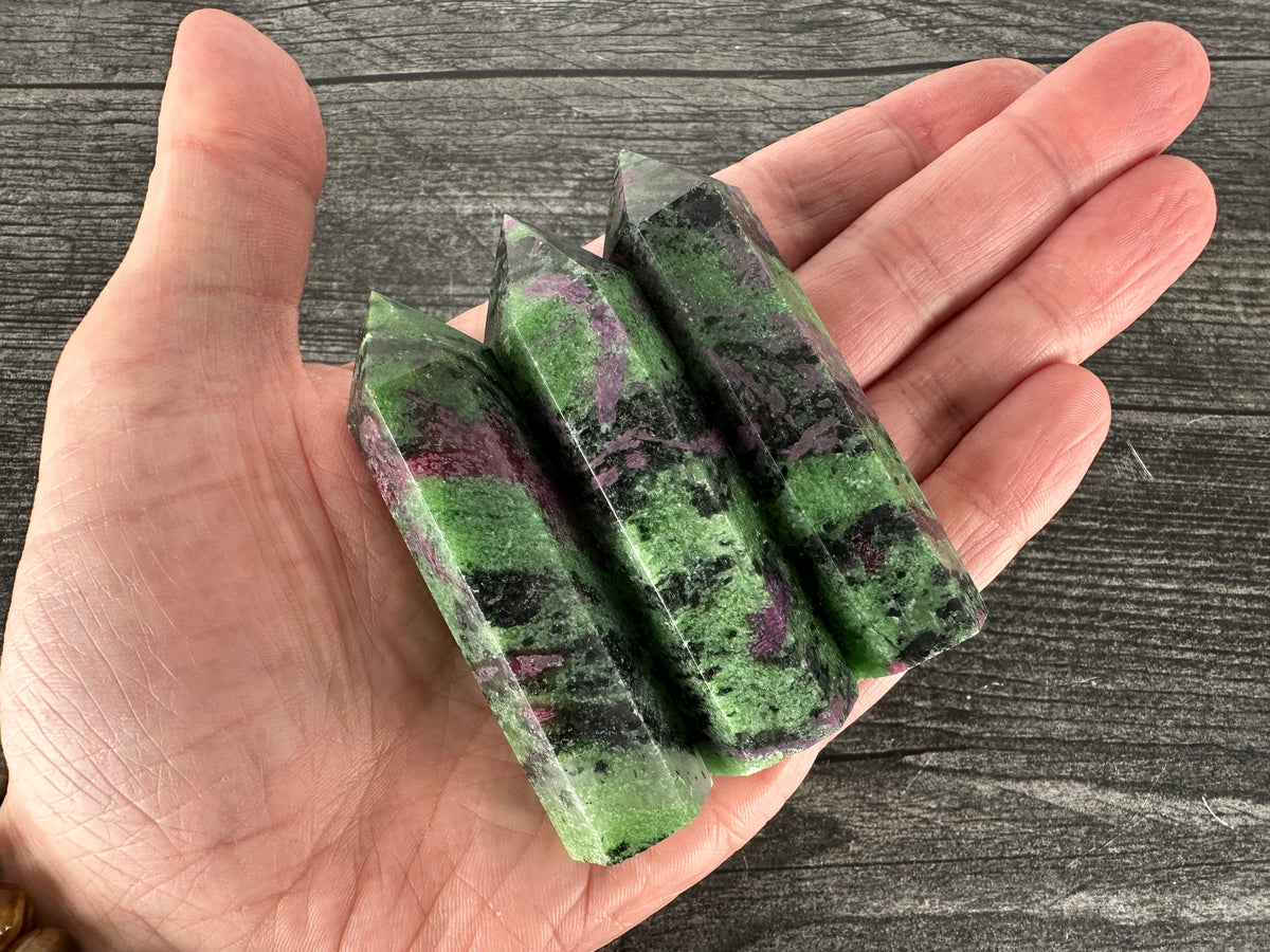 Ruby Zoisite Tower (Natural Crystal)
