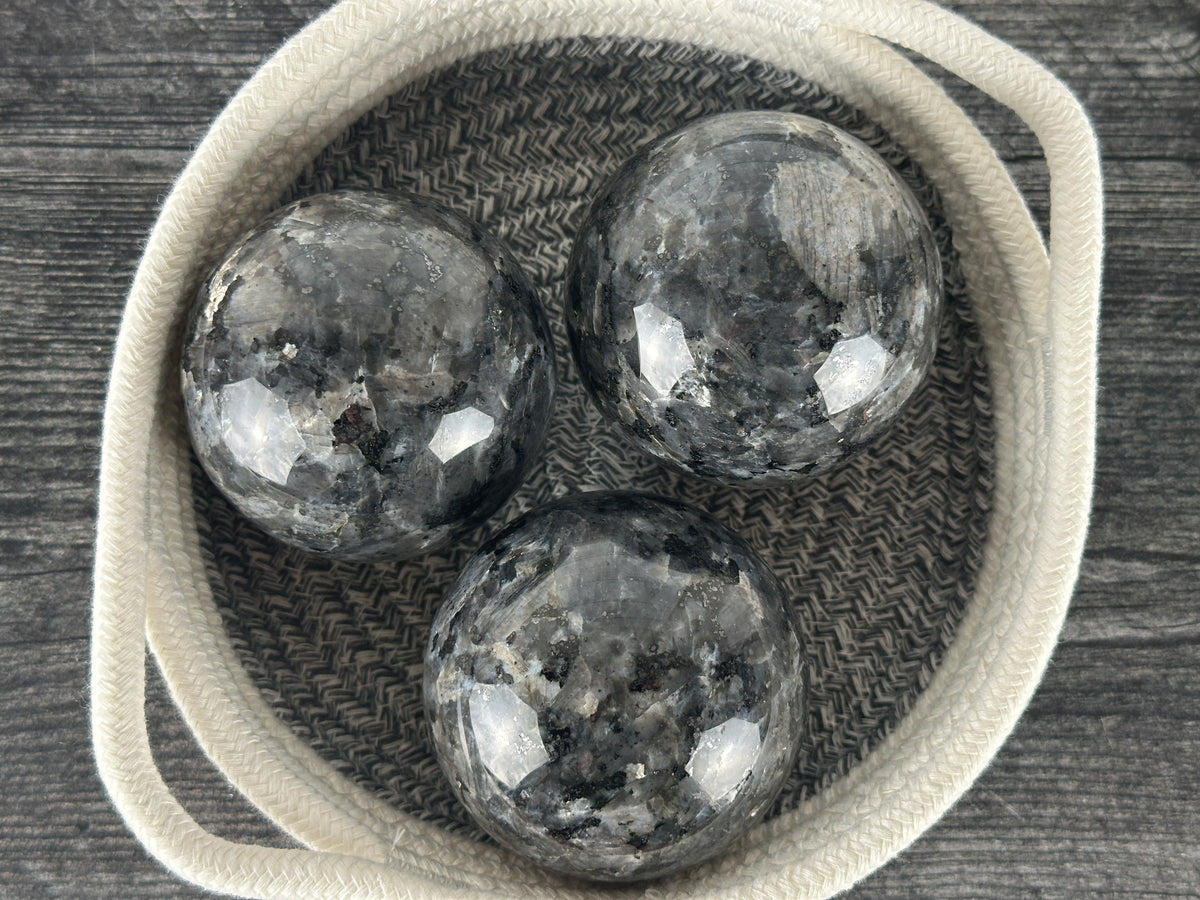 Larvikite Sphere (Natural Crystal)