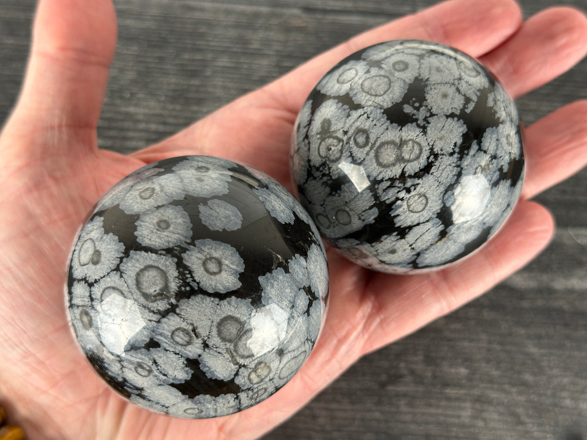 Snowflake Obsidian Sphere (Natural Crystal)