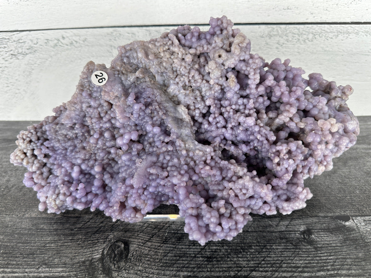 Large Grape Agate Cluster Raw Display Specimen #26 (Natural Purple Crystal)