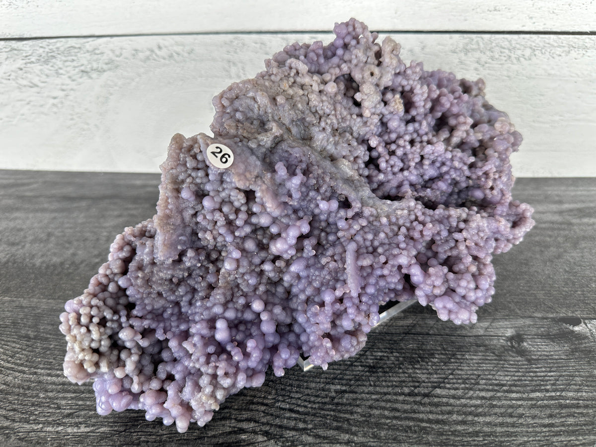 Large Grape Agate Cluster Raw Display Specimen #26 (Natural Purple Crystal)