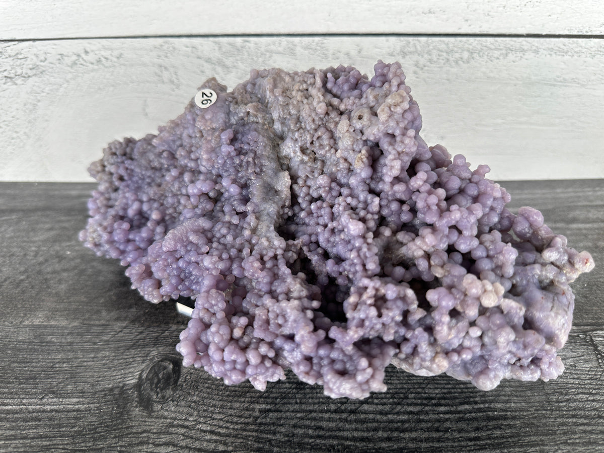 Large Grape Agate Cluster Raw Display Specimen #26 (Natural Purple Crystal)