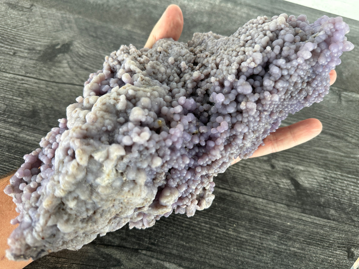 Large Grape Agate Cluster Raw Display Specimen #26 (Natural Purple Crystal)