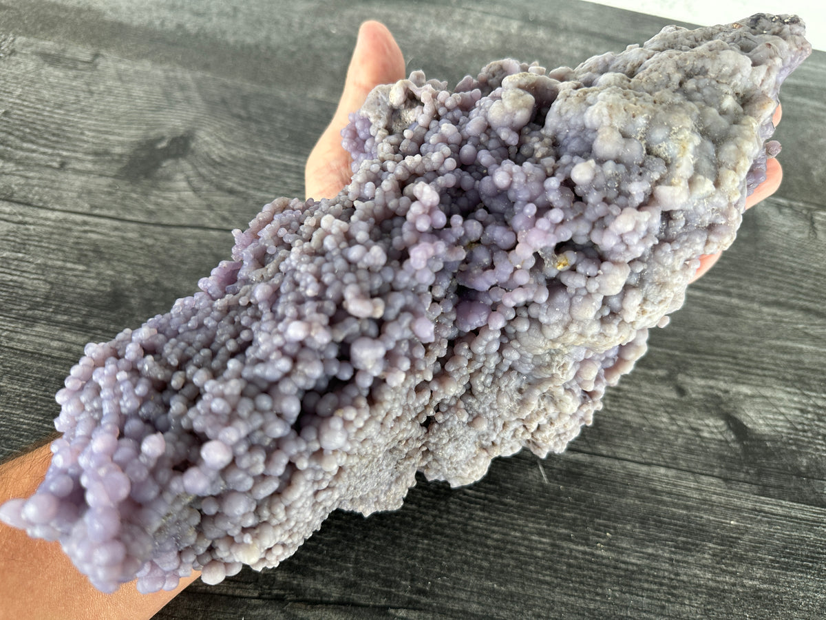 Large Grape Agate Cluster Raw Display Specimen #26 (Natural Purple Crystal)