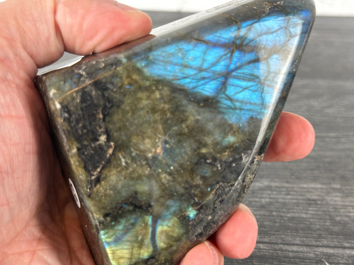 Labradorite Freeform #23 (Natural Crystal) with Awesome Flash