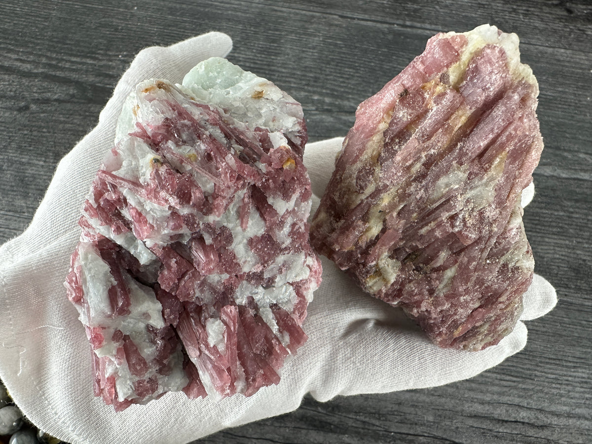 Pink Tourmaline Raw Rough Mineral Specimen (Natural Crystal)