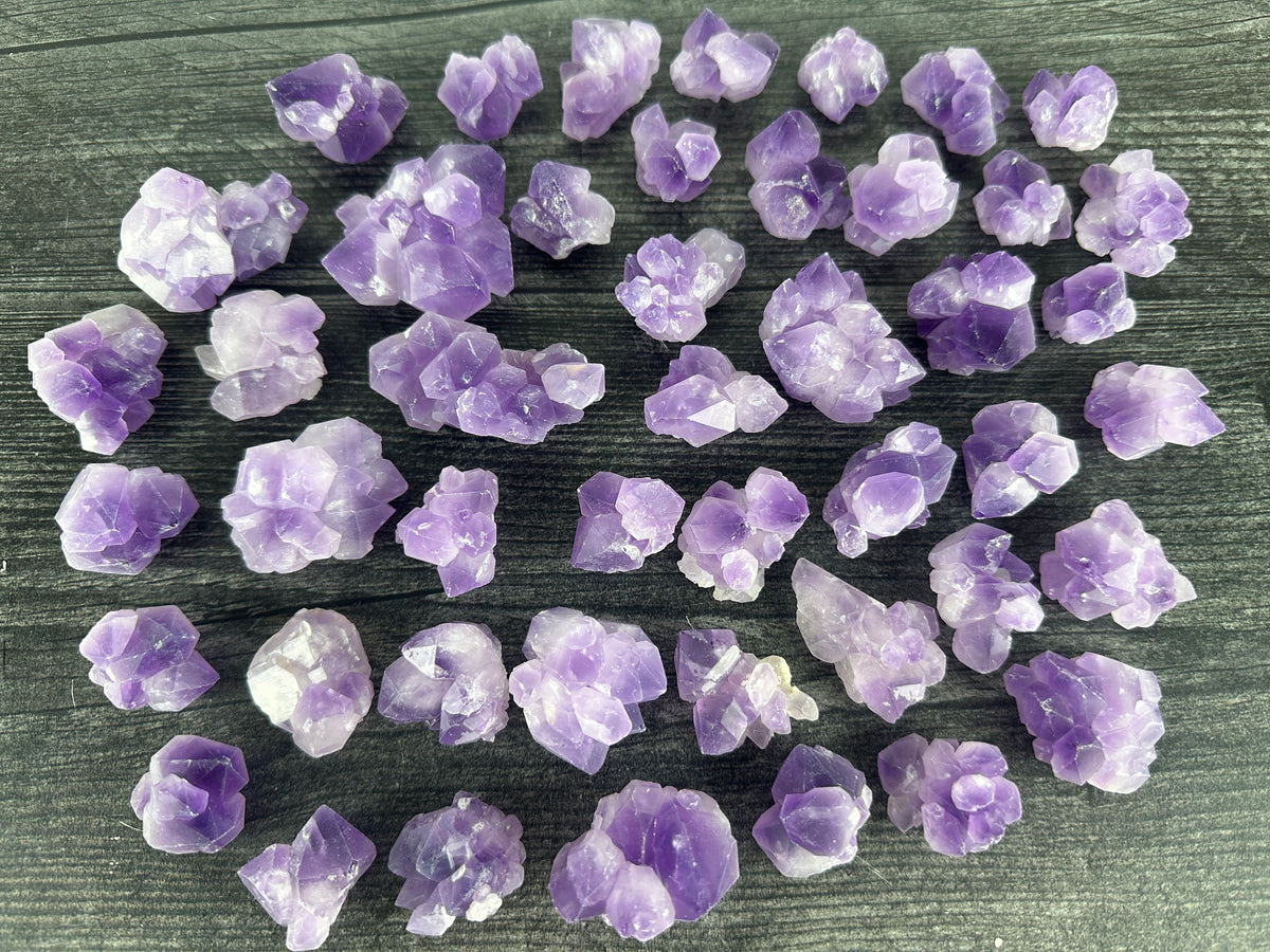 Amethyst Raw Geode Tooth Flower (Natural Crystal)