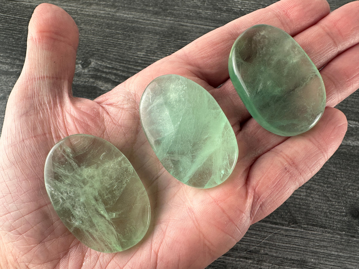 Green Fluorite Palm (Natural Crystal)