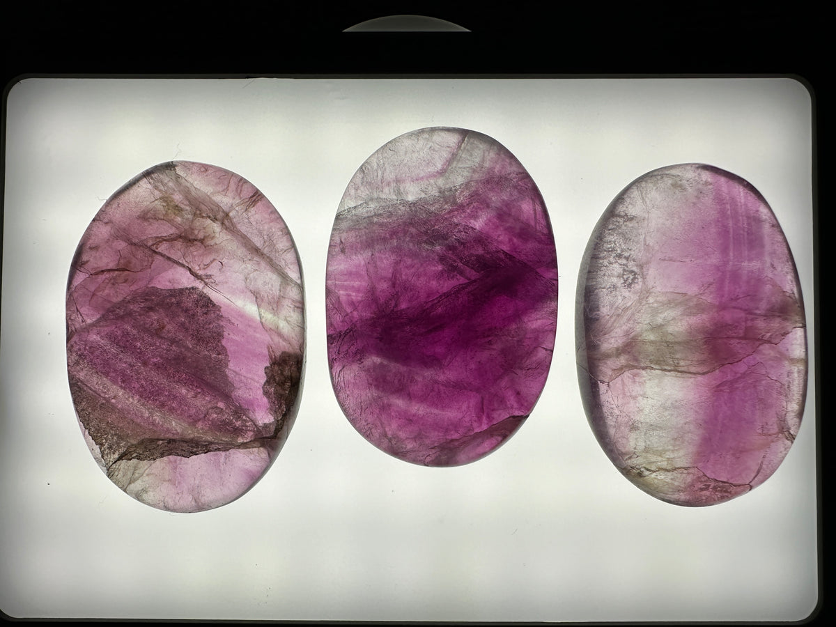Purple Fluorite Palm (Natural Crystal)