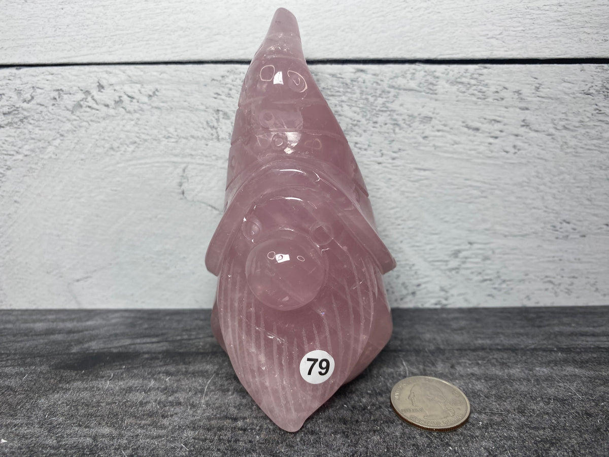 Gnome (4.0-4.75&quot; Large Size) Carved Natural Crystal Figure