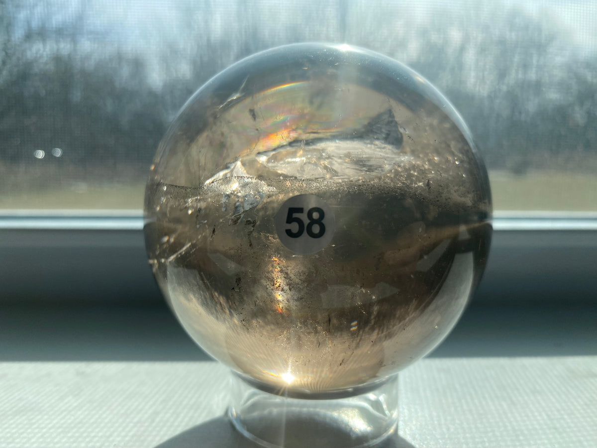 Smoky Quartz Large Sphere (Natural Crystal)