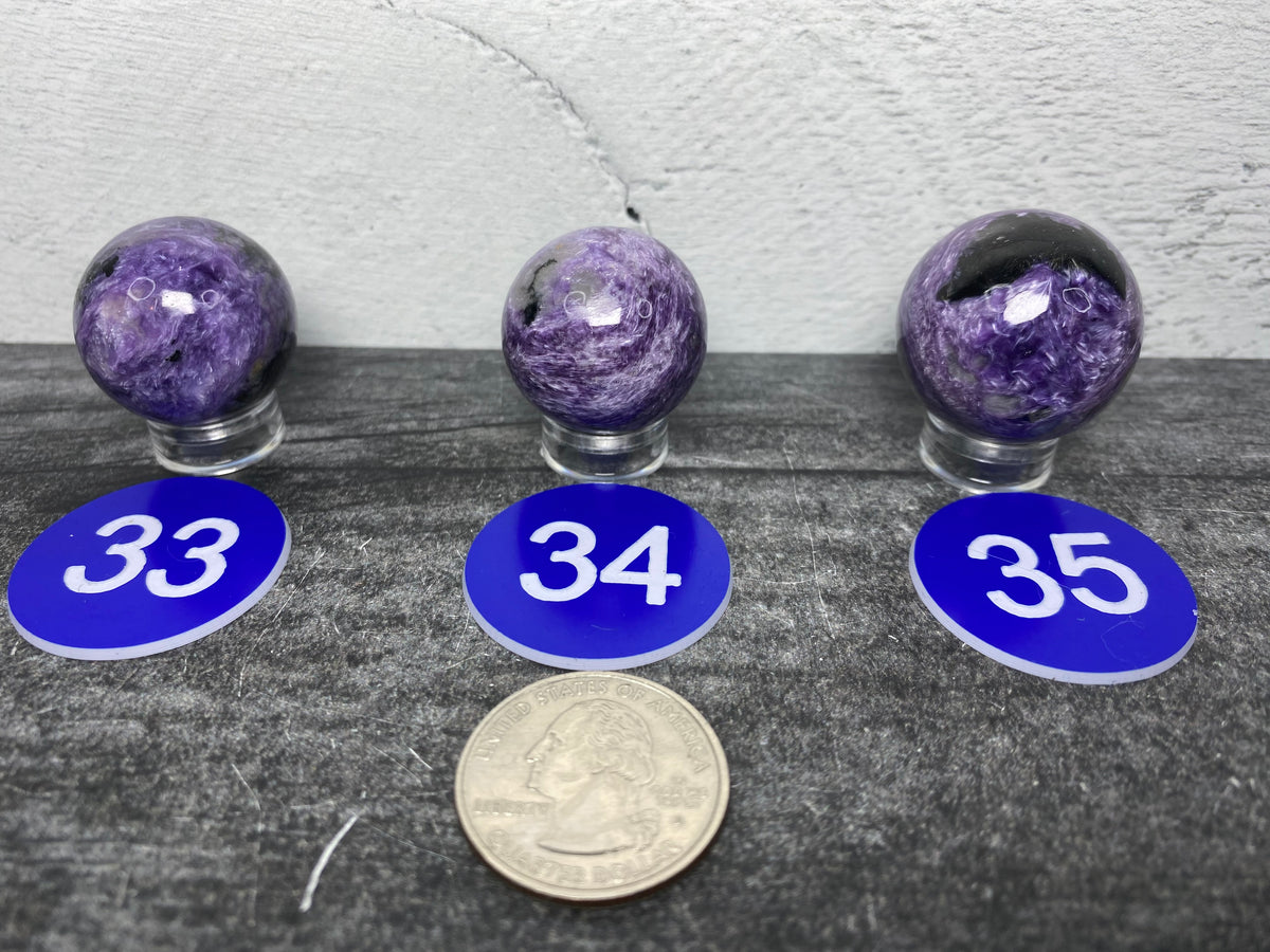 Charoite Small Sphere (Natural Crystal)