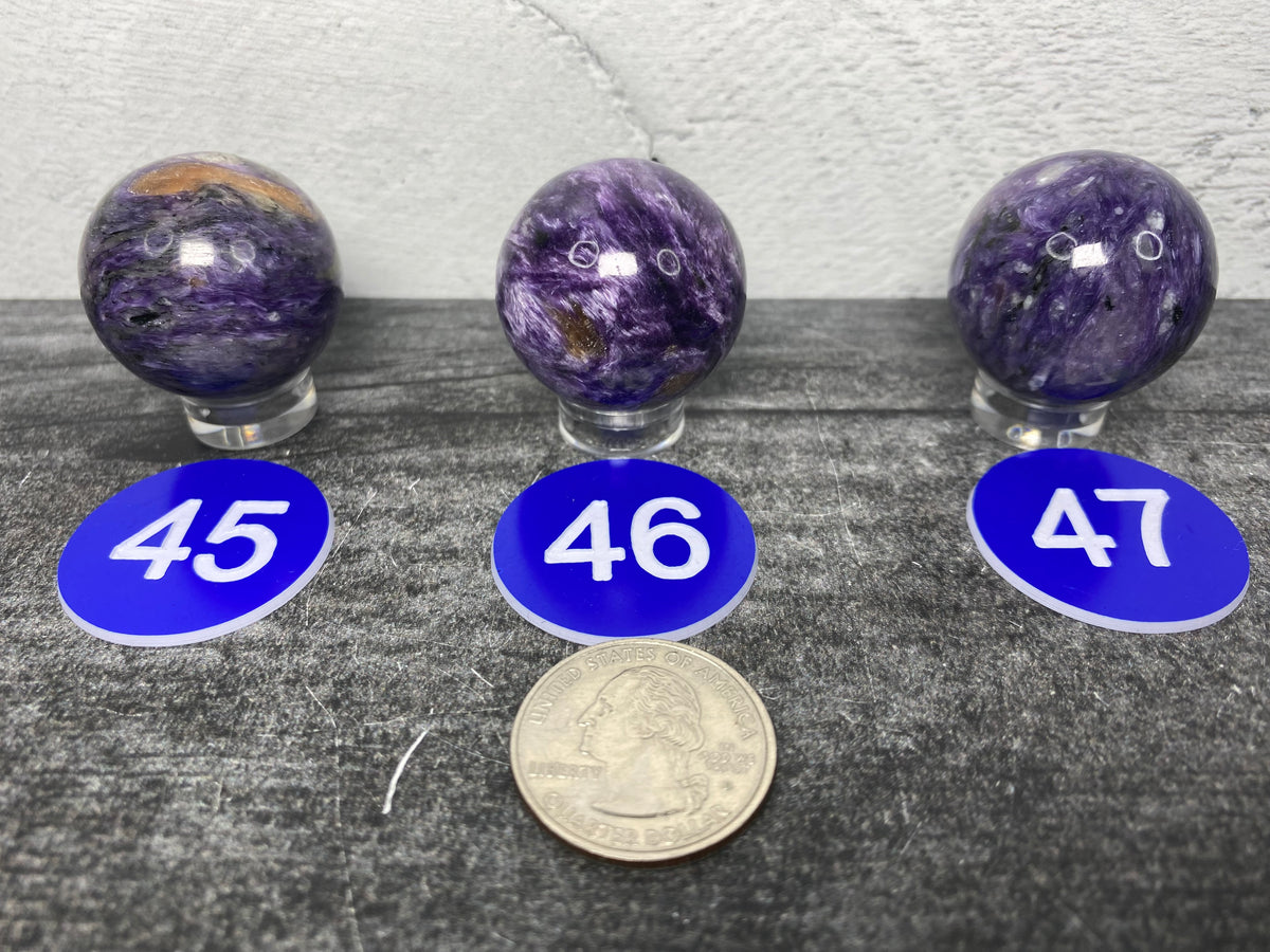 Charoite Small Sphere (Natural Crystal)
