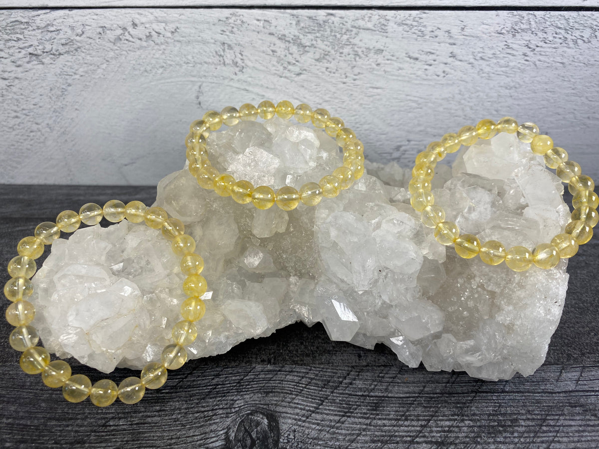 Citrine Natural Crystal Bracelet (8mm)