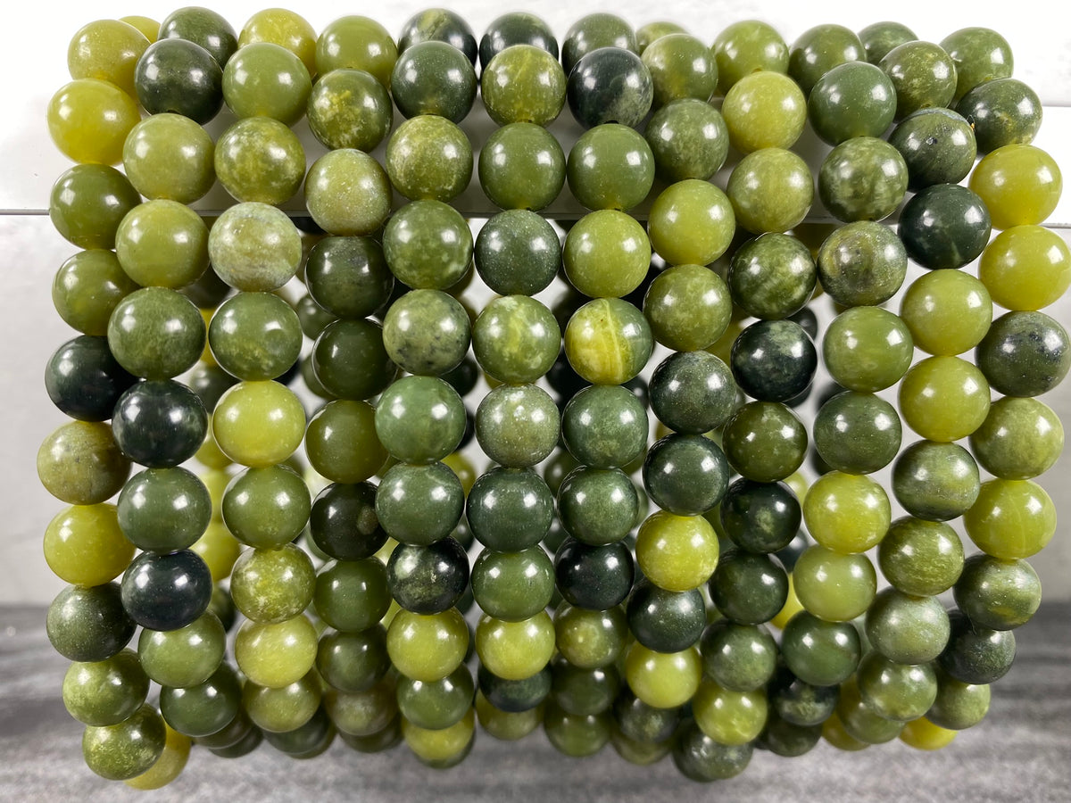 Canada Jade Natural Crystal Bracelet (8mm)