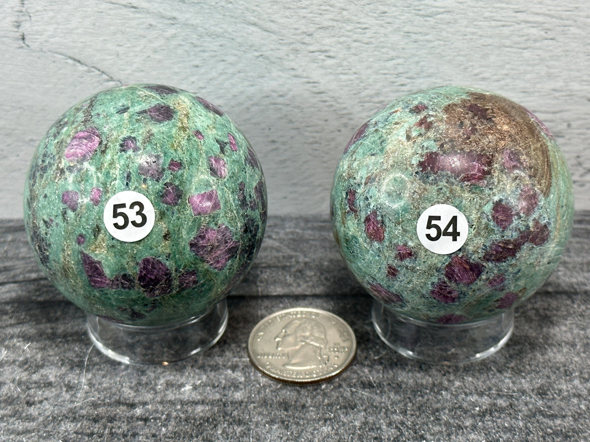 Ruby Fuchsite Sphere (Natural Crystal)
